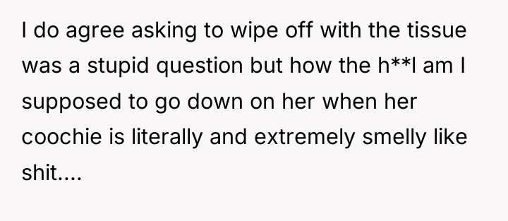 I do agree asking to wipe off with the tissue...