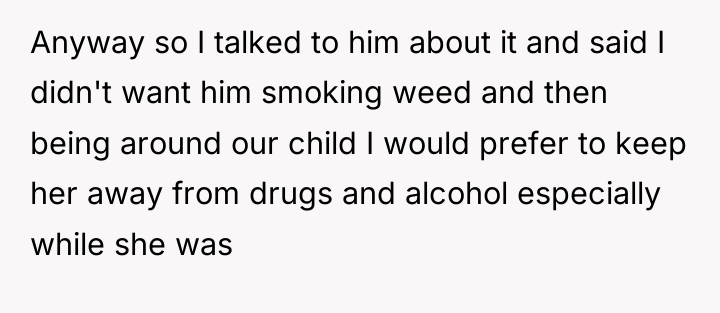 Anyway so I talked to him about it and said...