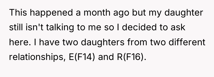 This happened a month ago but my daughter still isn't...