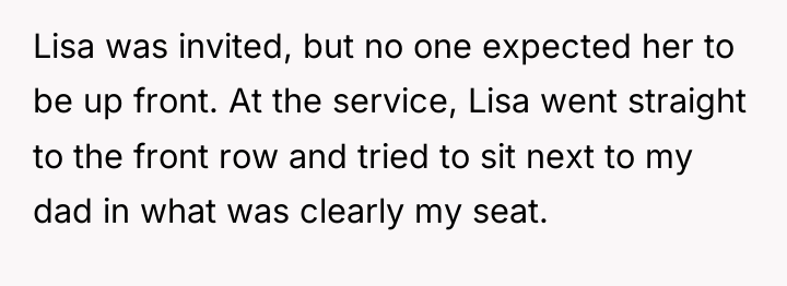 Lisa was invited, but no one expected her to be...