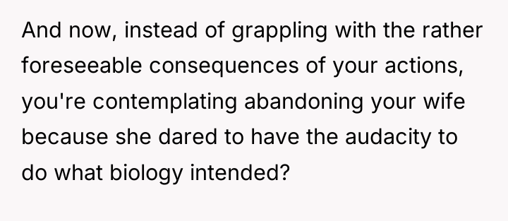 And now, instead of grappling with the rather foreseeable consequences...