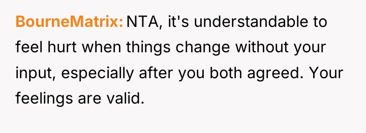 BourneMatrix NTA, it's understandable to feel hurt when things change...