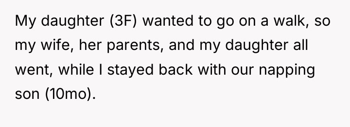 My daughter (3F) wanted to go on a walk, so...