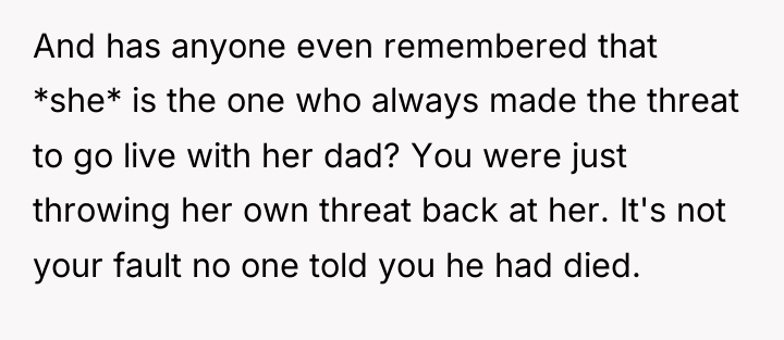 And has anyone even remembered that *she* is the one...
