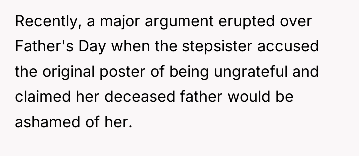 Recently, a major argument erupted over Father's Day when the...