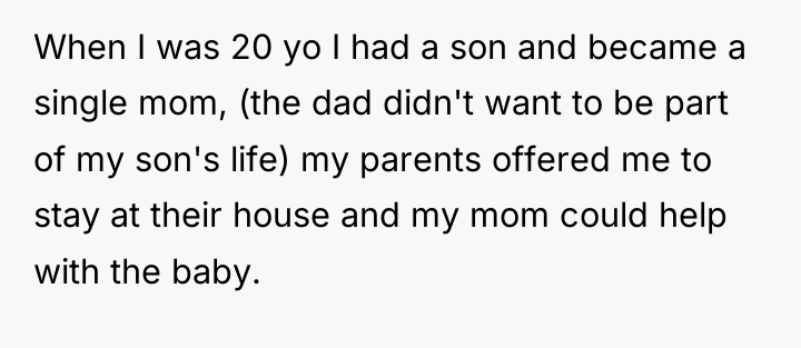 When I was 20 yo I had a son and...