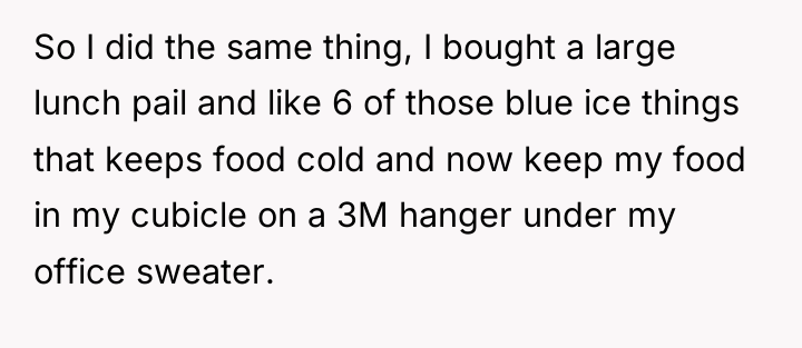So I did the same thing, I bought a large...