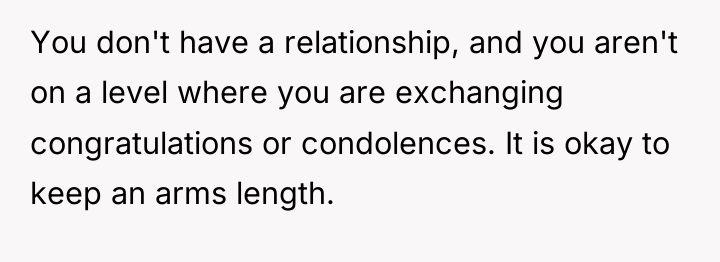You don't have a relationship, and you aren't on a...