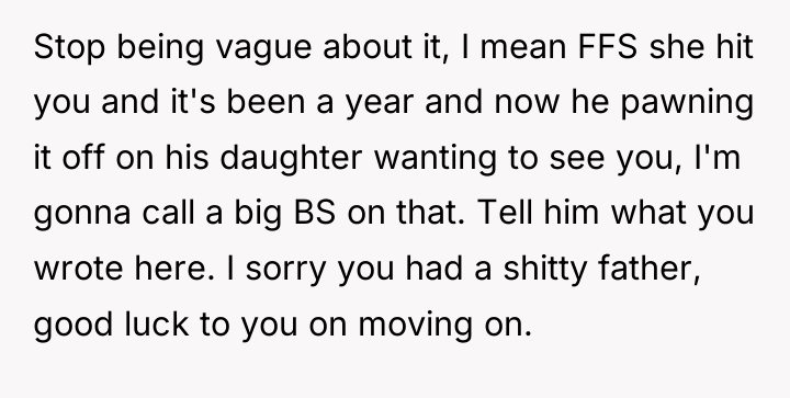 Stop being vague about it, I mean FFS she hit...
