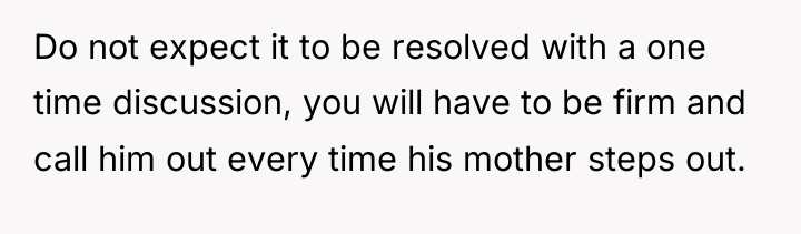 Do not expect it to be resolved with a one...