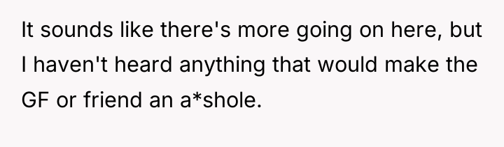 It sounds like there's more going on here, but I...