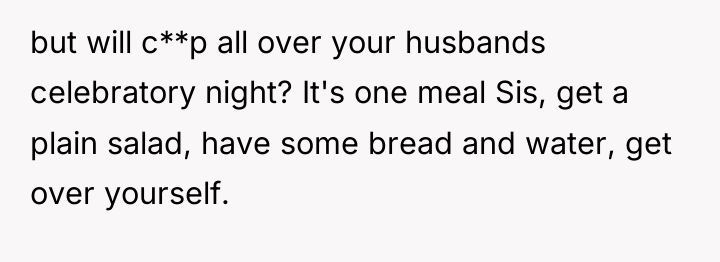 but will c**p all over your husbands celebratory night? It's...