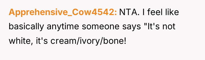 Apprehensive_Cow4542 NTA. I feel like basically anytime someone says "It's...