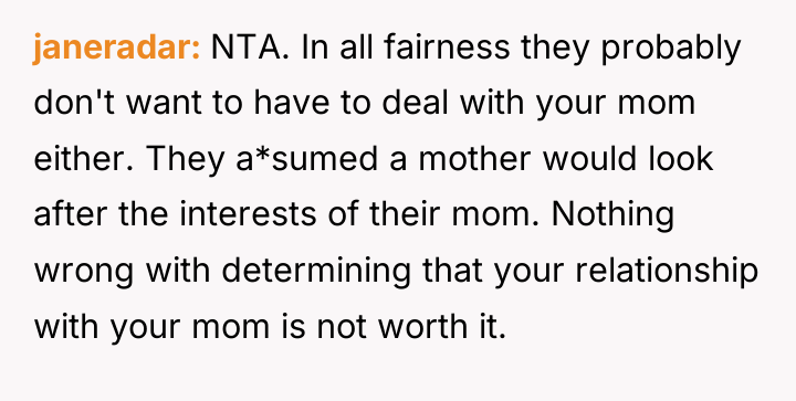janeradar NTA. In all fairness they probably don't want to...