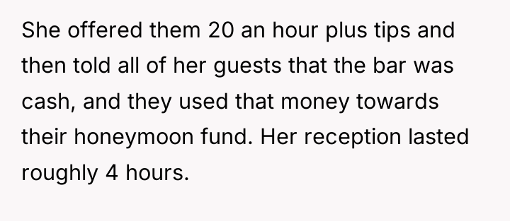 She offered them 20 an hour plus tips and then...