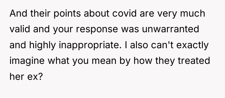 And their points about covid are very much valid and...