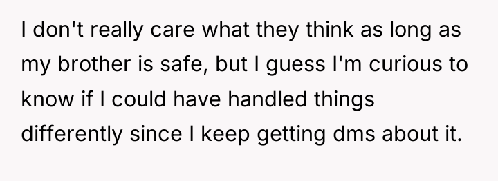 I don't really care what they think as long as...