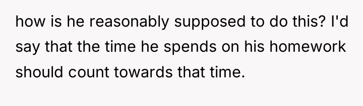 how is he reasonably supposed to do this? I'd say...