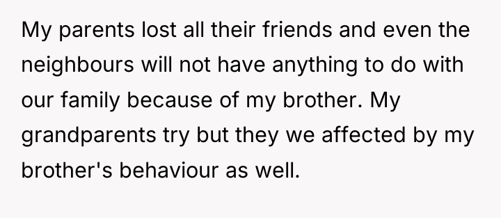 My parents lost all their friends and even the neighbours...