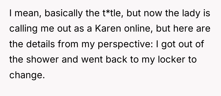 I mean, basically the t*tle, but now the lady is...