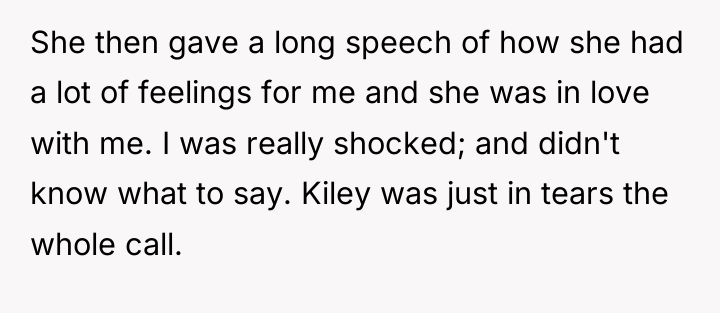 She then gave a long speech of how she had...