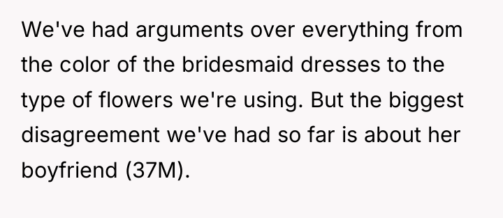 We've had arguments over everything from the color of the...