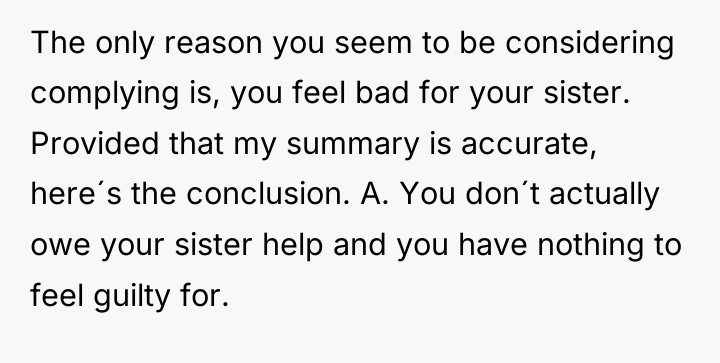 The only reason you seem to be considering complying is,...