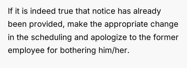 If it is indeed true that notice has already been...
