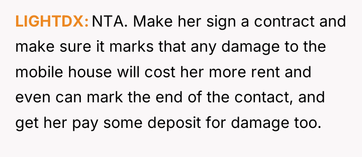 LIGHTDX NTA. Make her sign a contract and make sure...