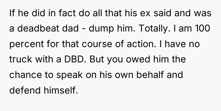 If he did in fact do all that his ex...