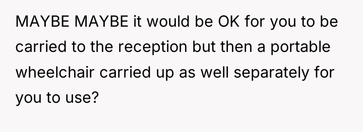 MAYBE MAYBE it would be OK for you to be...