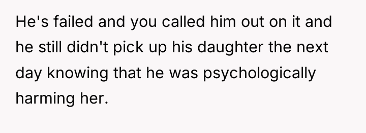 He's failed and you called him out on it and...