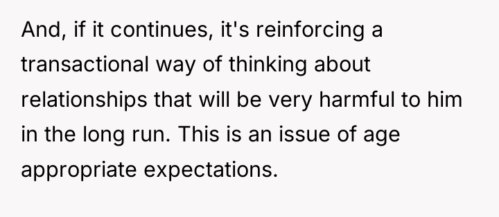 And, if it continues, it's reinforcing a transactional way of...