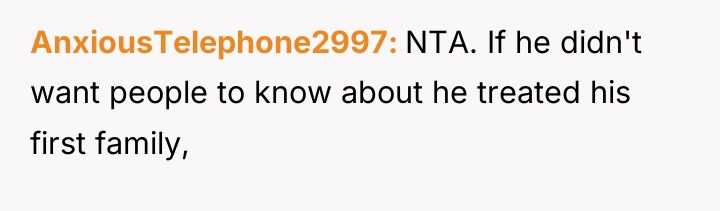 AnxiousTelephone2997 NTA. If he didn't want people to know about...