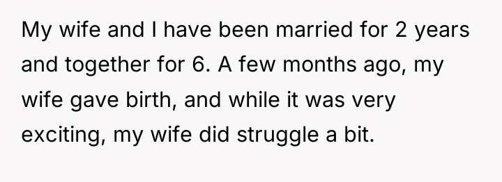 My wife and I have been married for 2 years...