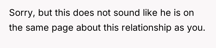Sorry, but this does not sound like he is on...