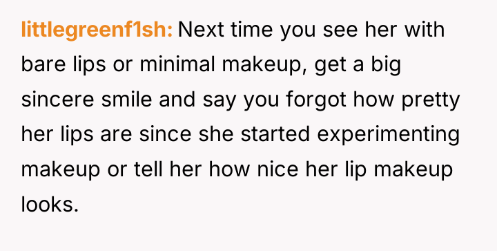 littlegreenf1sh Next time you see her with bare lips or...