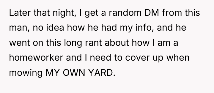 Later that night, I get a random DM from this...