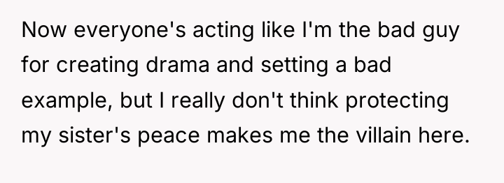Now everyone's acting like I'm the bad guy for creating...