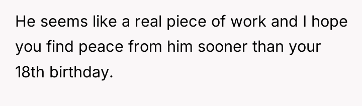 He seems like a real piece of work and I...
