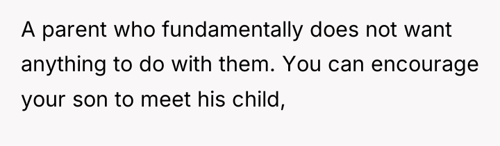 A parent who fundamentally does not want anything to do...