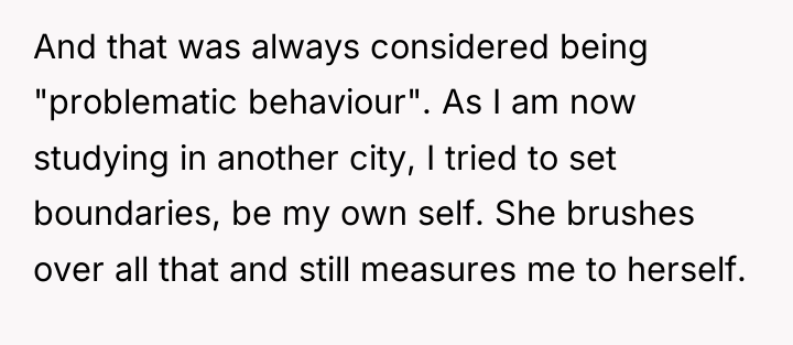 And that was always considered being "problematic behaviour". As I...