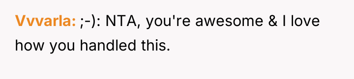 Vvvarla ;-): NTA, you're awesome & I love how you...