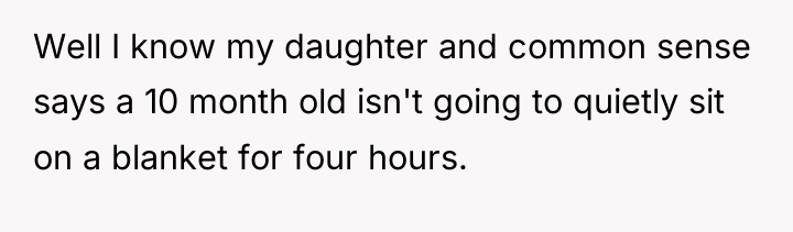 Well I know my daughter and common sense says a...