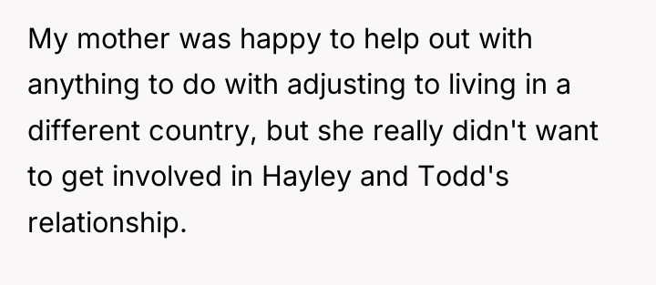 My mother was happy to help out with anything to...