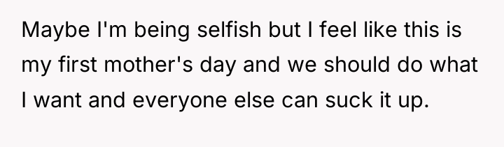 Maybe I'm being selfish but I feel like this is...
