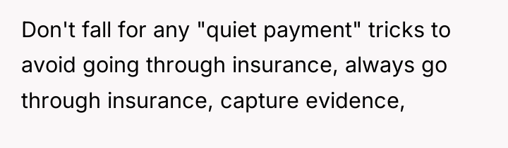 Don't fall for any "quiet payment" tricks to avoid going...