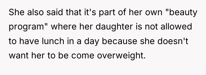 She also said that it's part of her own "beauty...