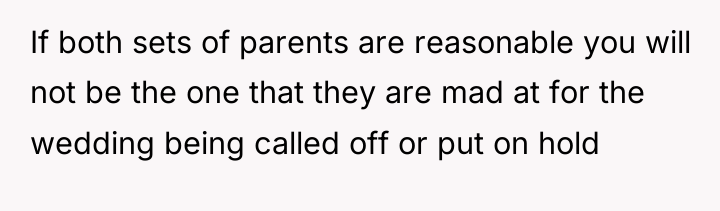 If both sets of parents are reasonable you will not...