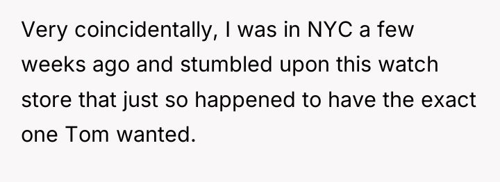 Very coincidentally, I was in NYC a few weeks ago...